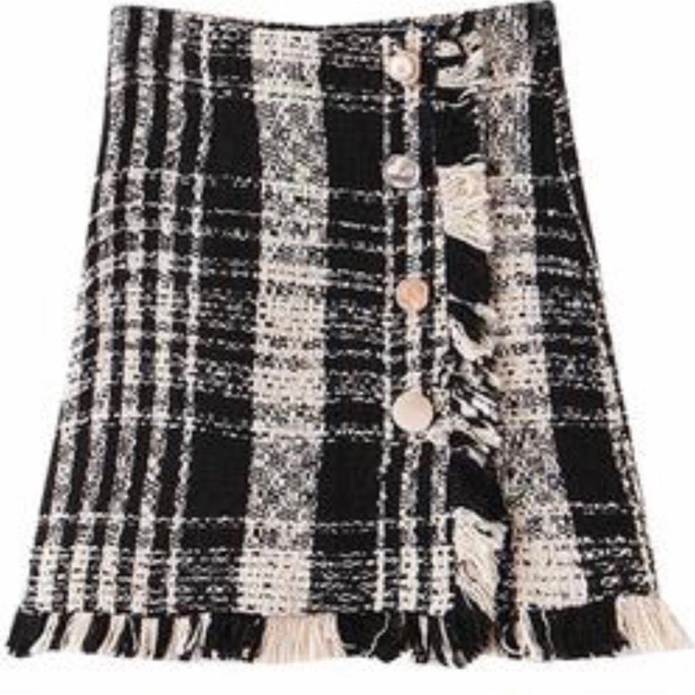 Jacqueline Tweed Black and White Tweed Min…